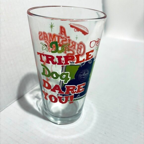 A CHRISTMAS STORY Movie Three 16oz Pint Drink Glasses. I Triple Dog Dare You! - Picture 4 of 11